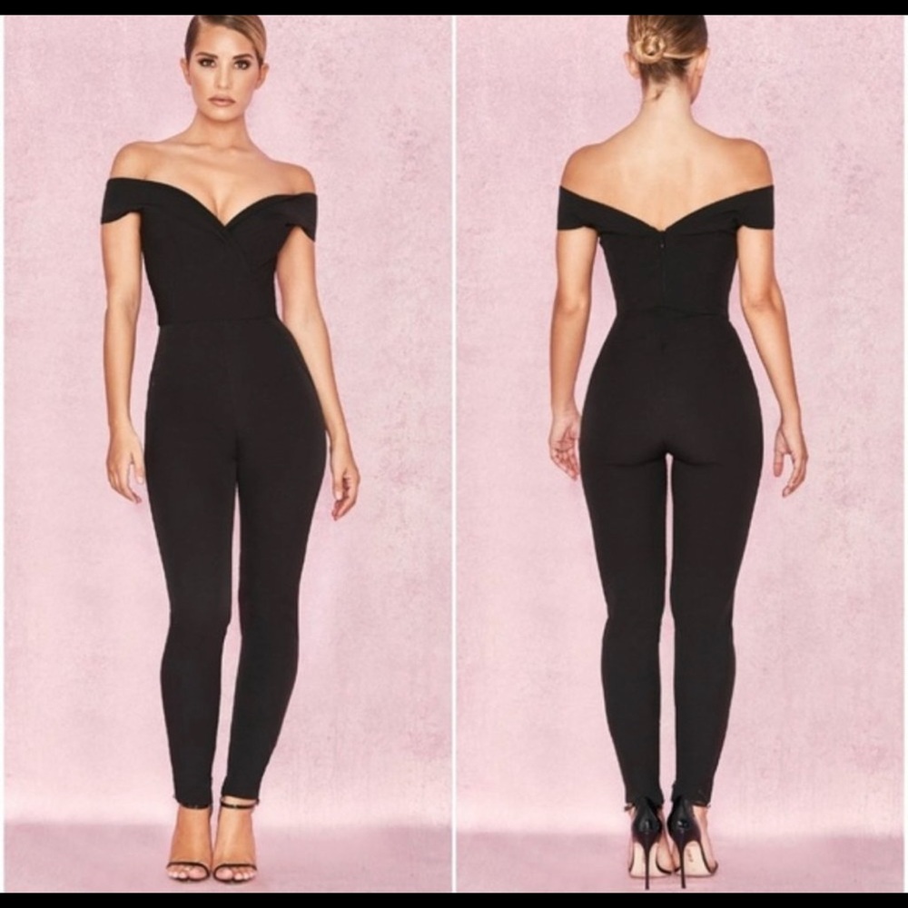 House of cb black jumpsuit